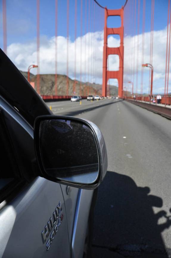 Fiona atravessa a Golden Gate, em San Francisco, na Califórnia, nos Estados Unidos